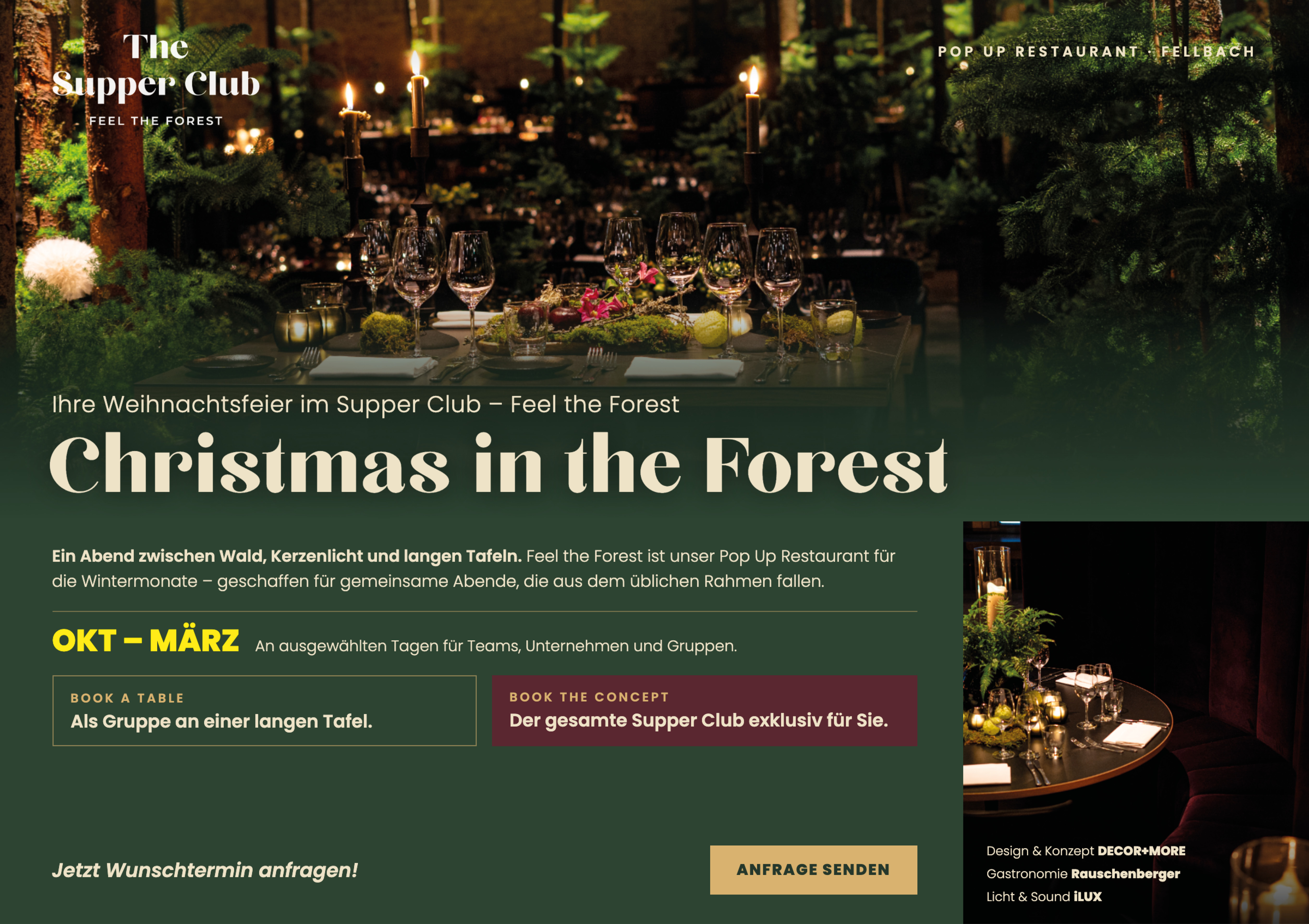 THE SUPPER CLUB – FEEL THE FOREST